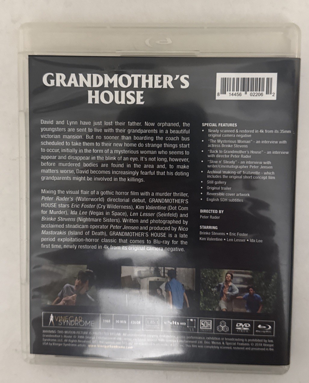 Grandmother’s House (Blu-ray&DVD, 1988,Vinegar Syndrome);Pre-Owned;No Slipcover