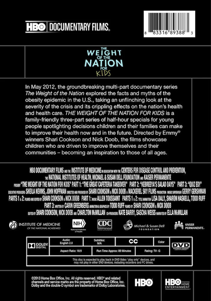 The Weight of the Nation for Kids (MOD) (DVD Movie)