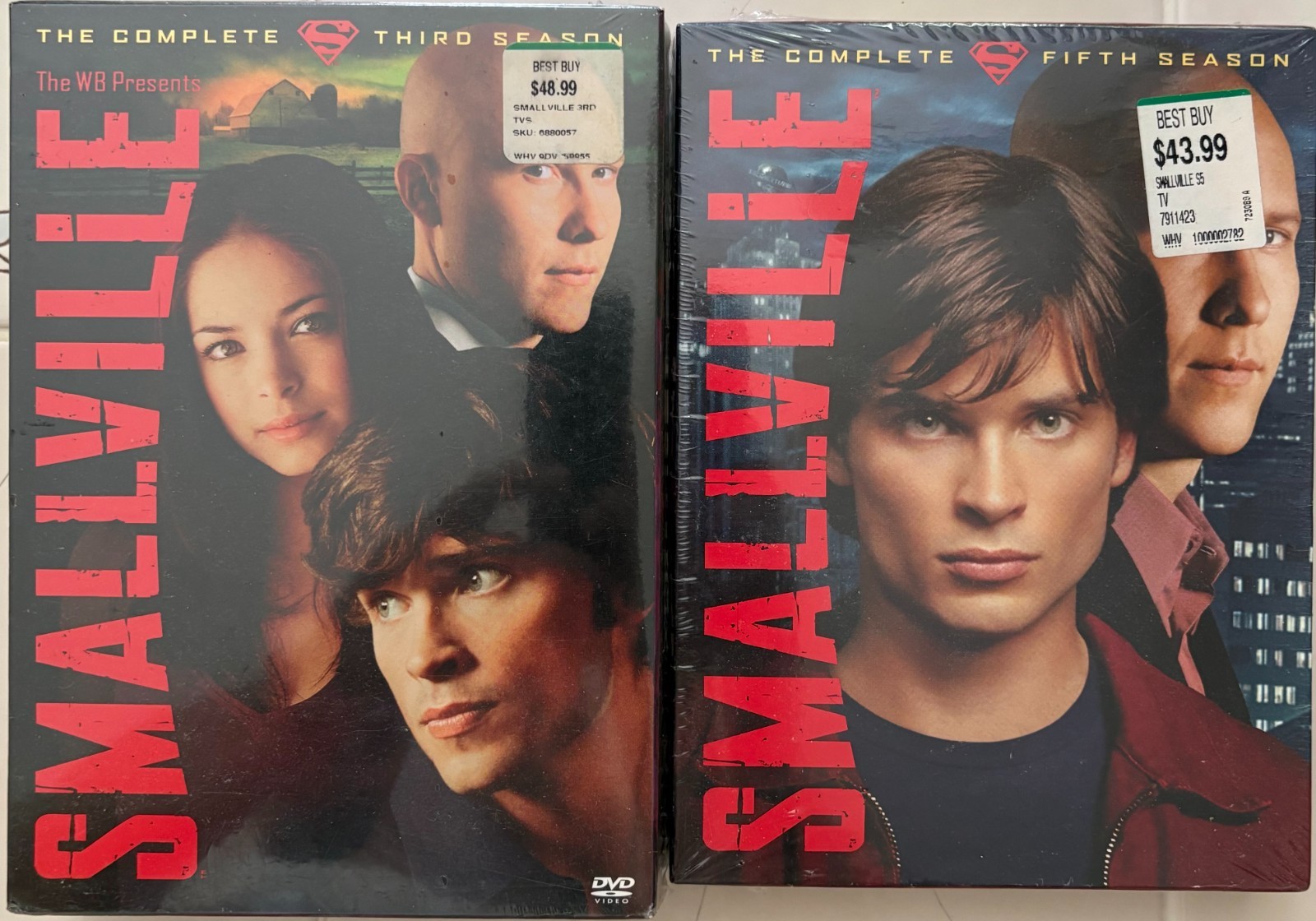 “Smallville” DVD’s (3rd & 5th Seasons) Factory Sealed Free Shipping