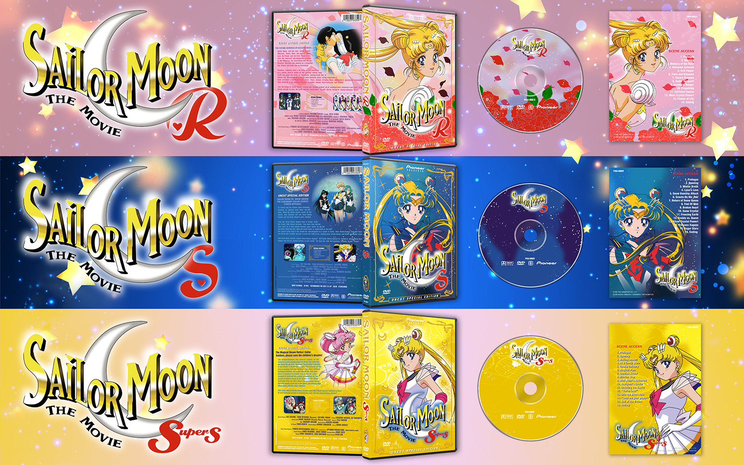 Sailor Moon The Movies – Trilogy (3 DVDs)