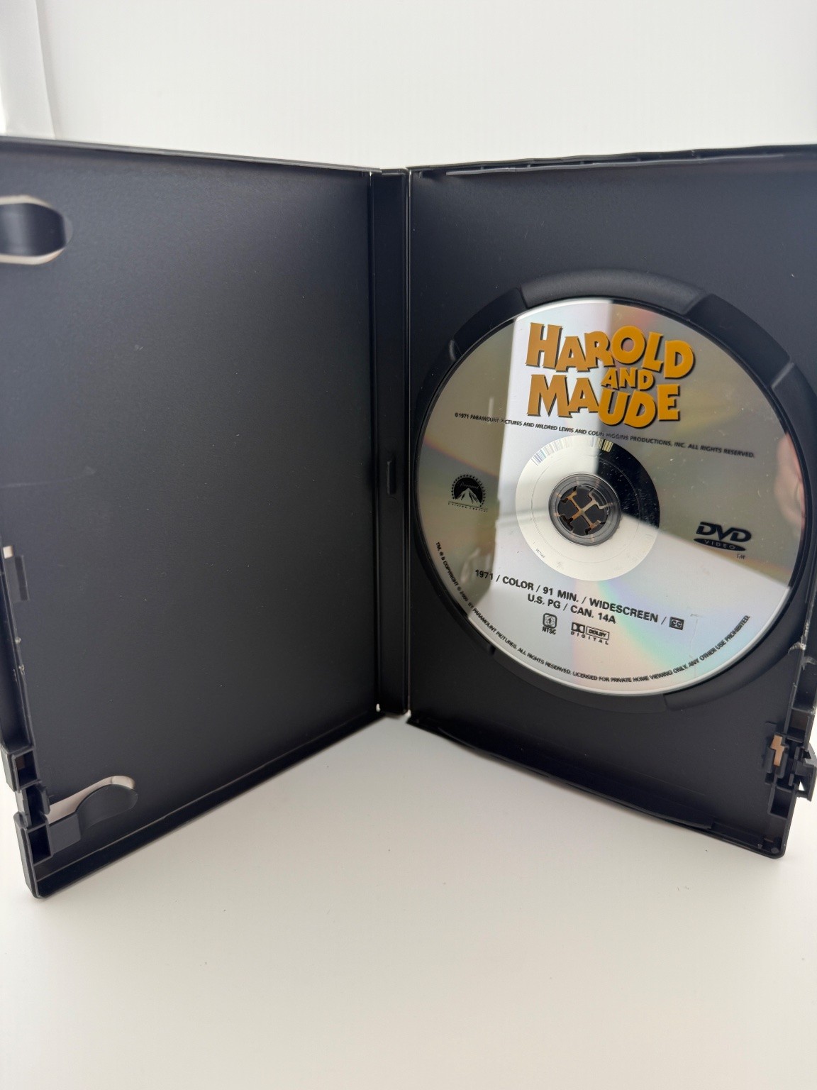Harold and Maude DVD 1971 Widescreen Collection Ruth Gordon Bud Cort Hal Ashby
