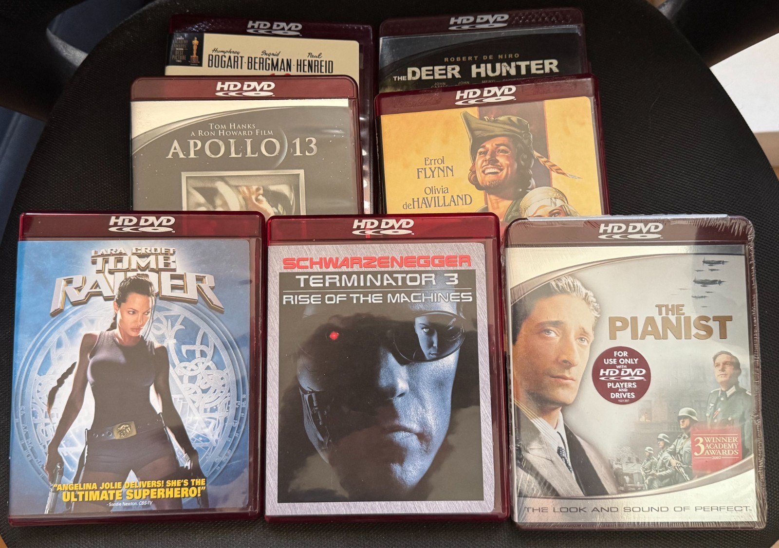7 HD DVD Movies Lot *Unplayed* Casablanca Apollo 13 Deer Hunter The Pianist