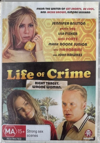 DVD Life Of Crime JENNIFER ANISTON Elmore Leonard ISLA FISHER