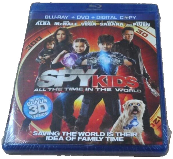 Spy Kids: All the Time in the World – 3D/2D Blu-Ray/DVD/Digital HD Combo – NEW