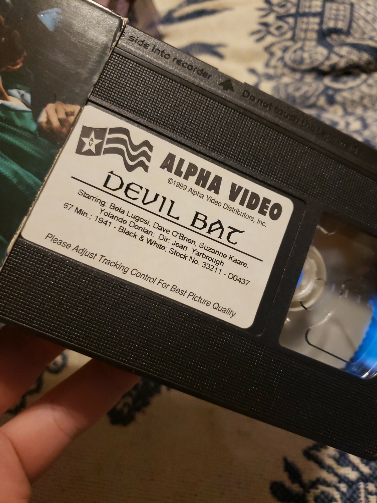 The Devil Bat Bela Lugosi Vintage VHS Tape Jean Yarbrough 1986 Horror 80s