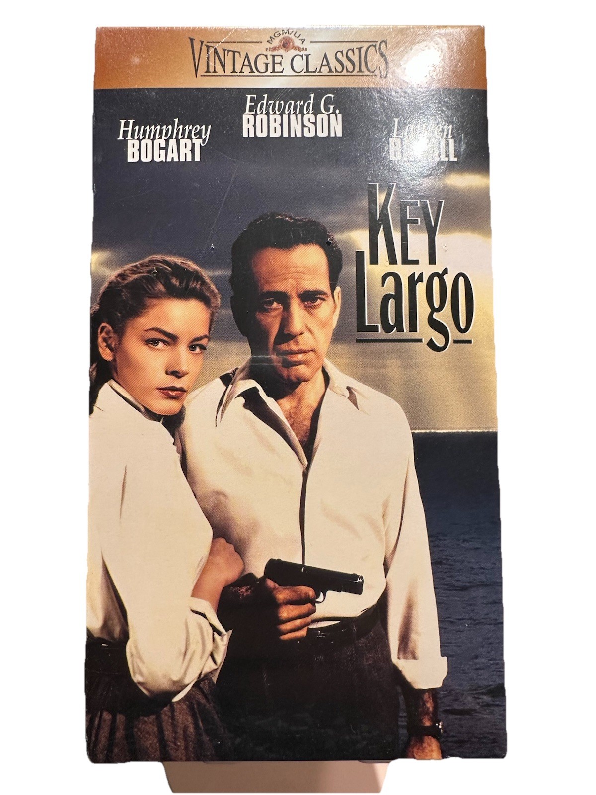 Key Largo VHS Humphry Bogart Lauren Bacall Vintage Classic New Sealed