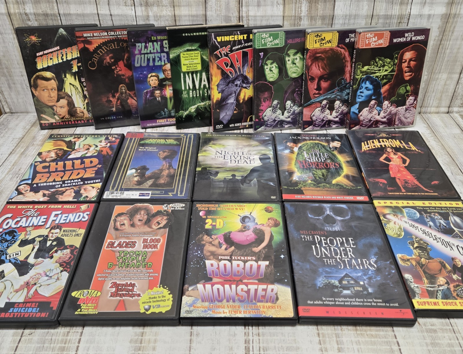 Lot Of 18 Sci-Fi/ Horror Movie DVDs VTG Rare HTF OOP