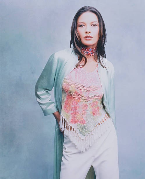 Actor Catherin Zeta Jones is photographed for Tatler magazine in 1999 Old Photo