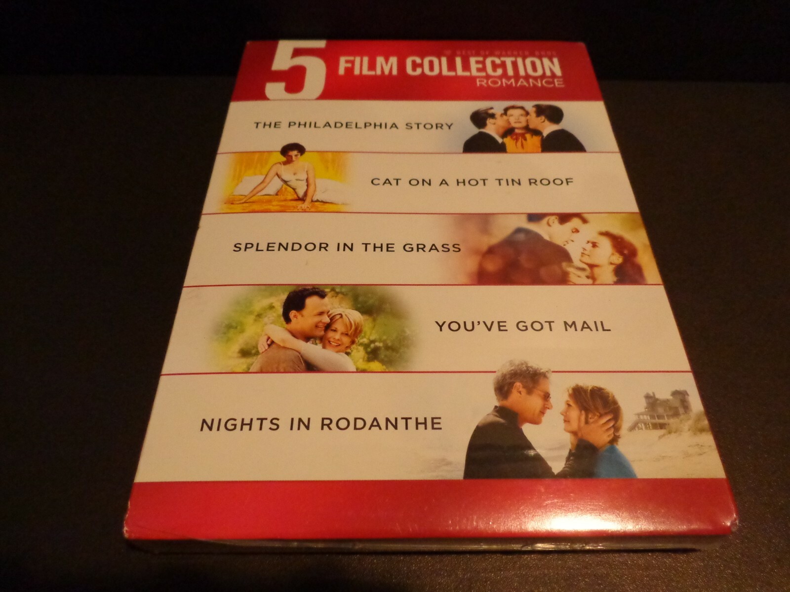 5 FILM ROMANCE COLLECTION-Cat on A Hot Tin Roof,Splendor in Grass,Phil Story-DVD