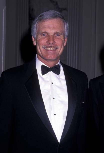 Ted Turner during International Radio & Television Social – – 1989 Old Photo