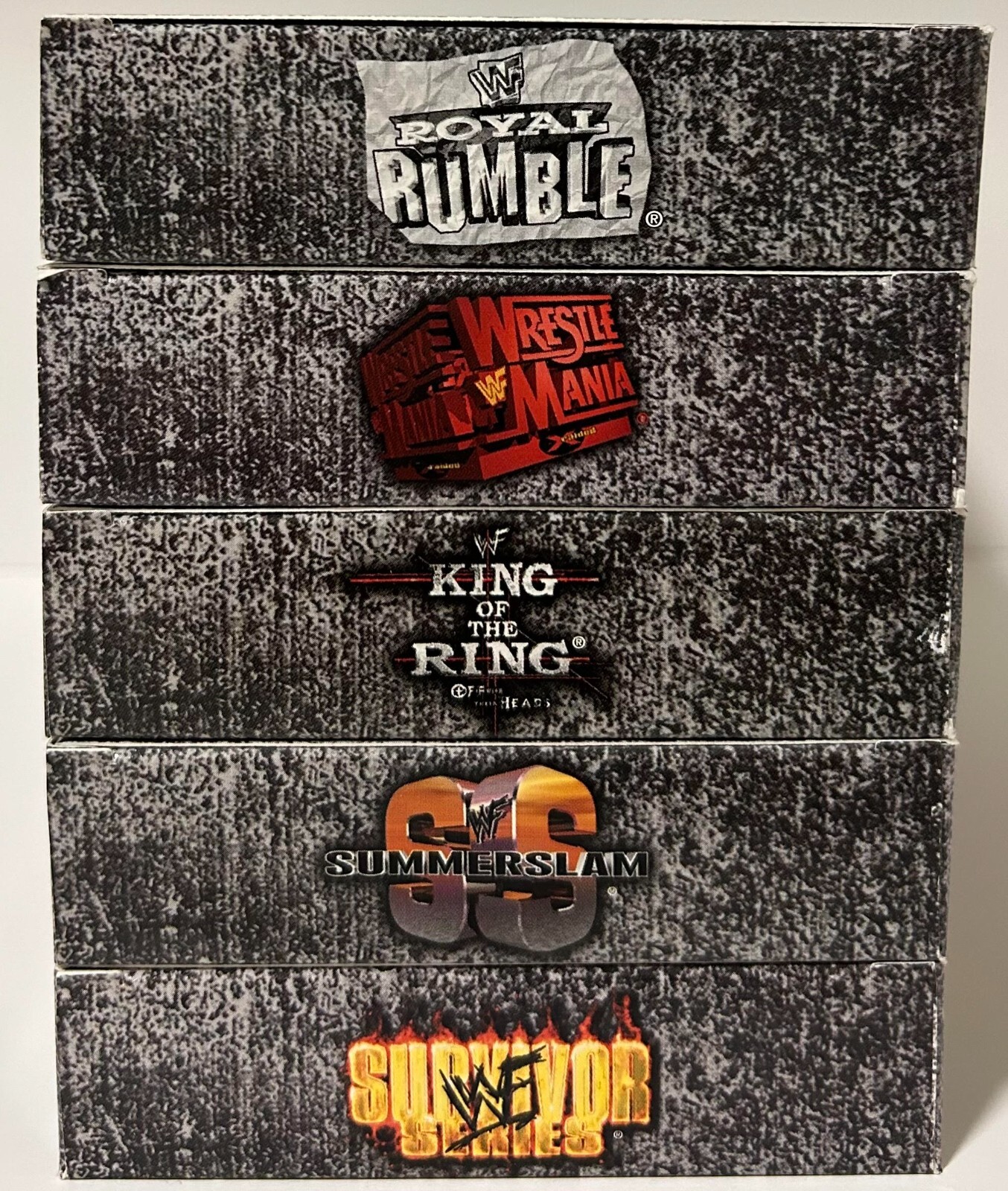 WWE WWF Classic 5 Five Of 1998 Box Set New VHS Tape SummerSlam KOTR Survivor WWC