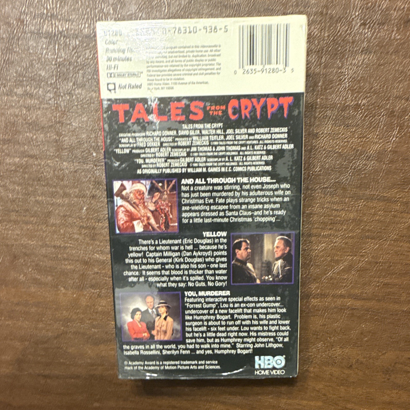 HBO Home Video Tales from the Crypt VHS NTSC NR Horror 3 Eps