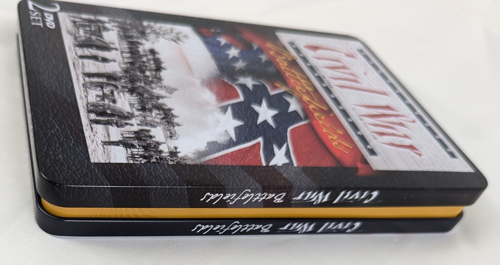 Civil War Battlefields (DVD, 2013, 2-Disc Set, Tin Case) 4 Hour Documentary