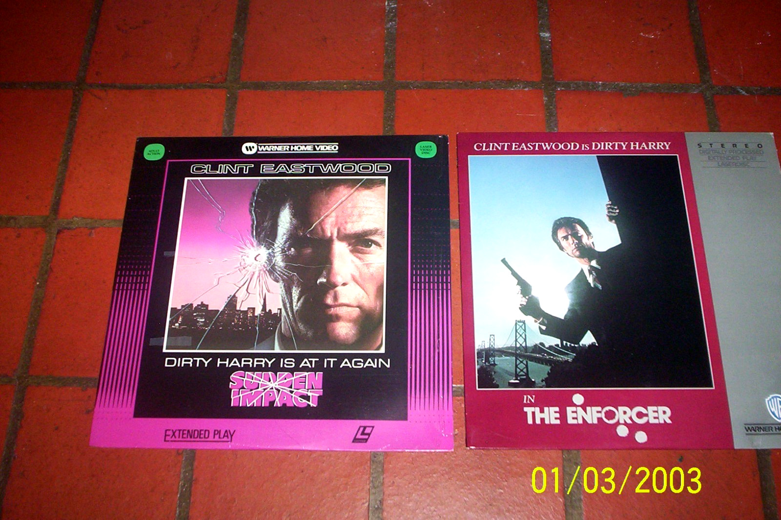 CLINT EASTWOOD ( 2 ) WB LASER DISC lot: SUDDEN IMPACT / THE ENFORCER exc
