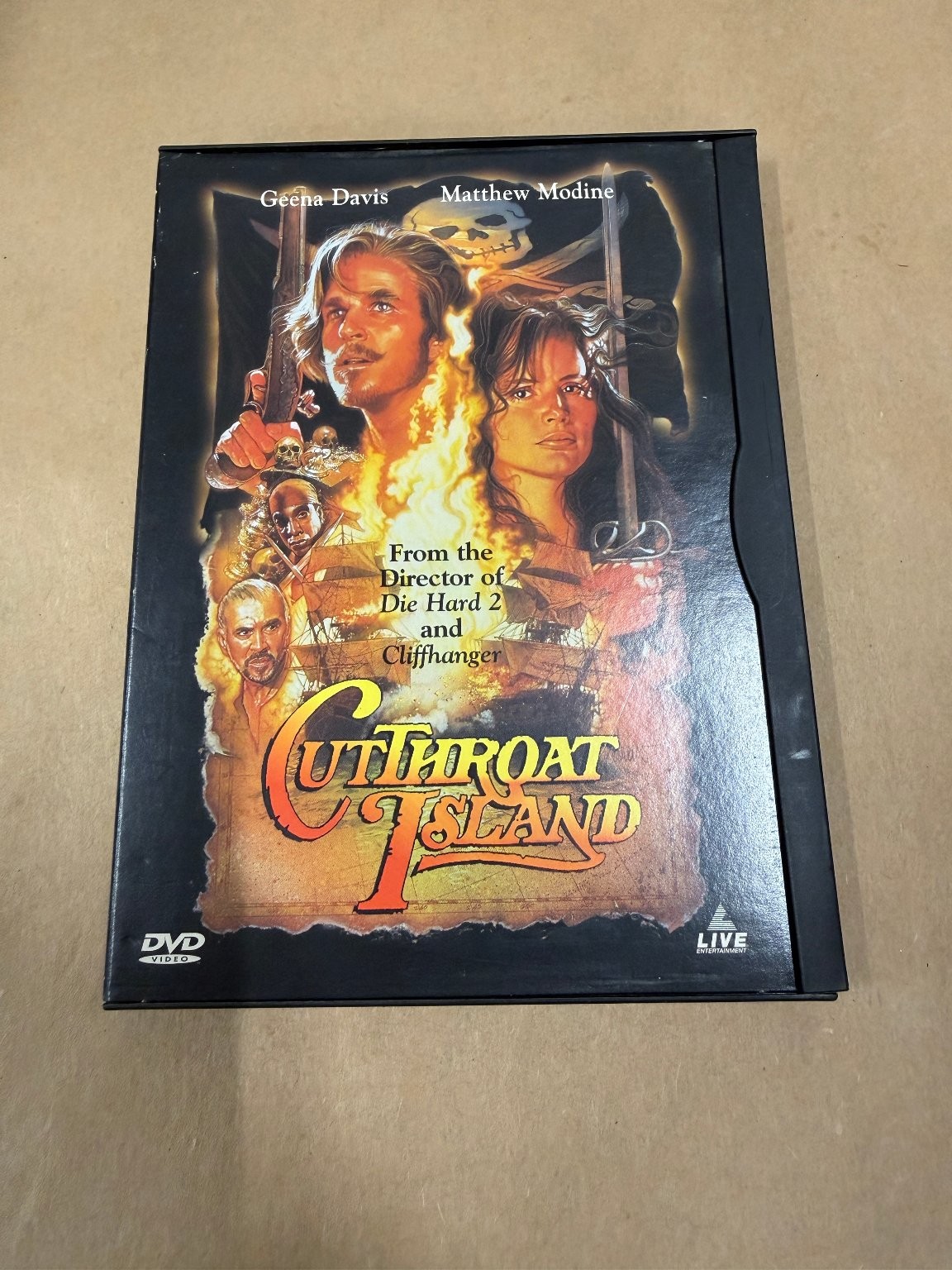 Cutthroat Island DVD 1997 Geena Davis Matthew Modine Renny Harlin Widescreen