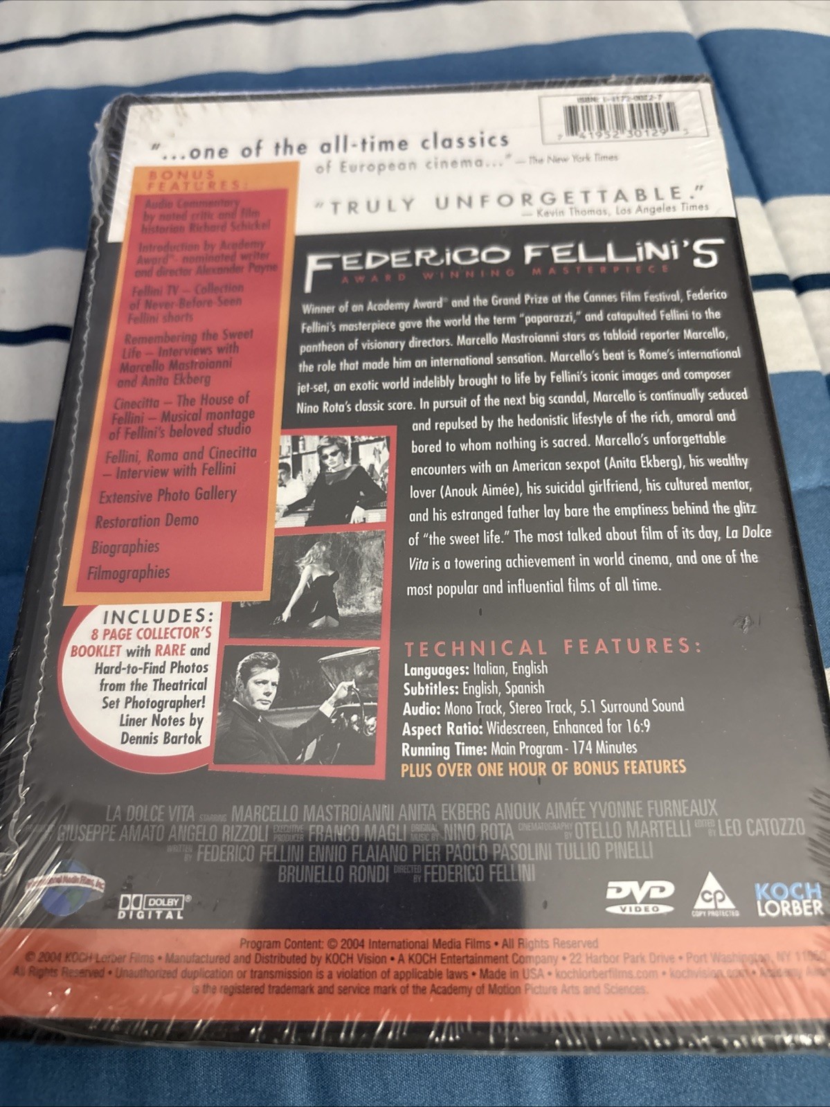 La Dolce Vita 2 Disc Collector Edition DVD Fellini New Sealed!!