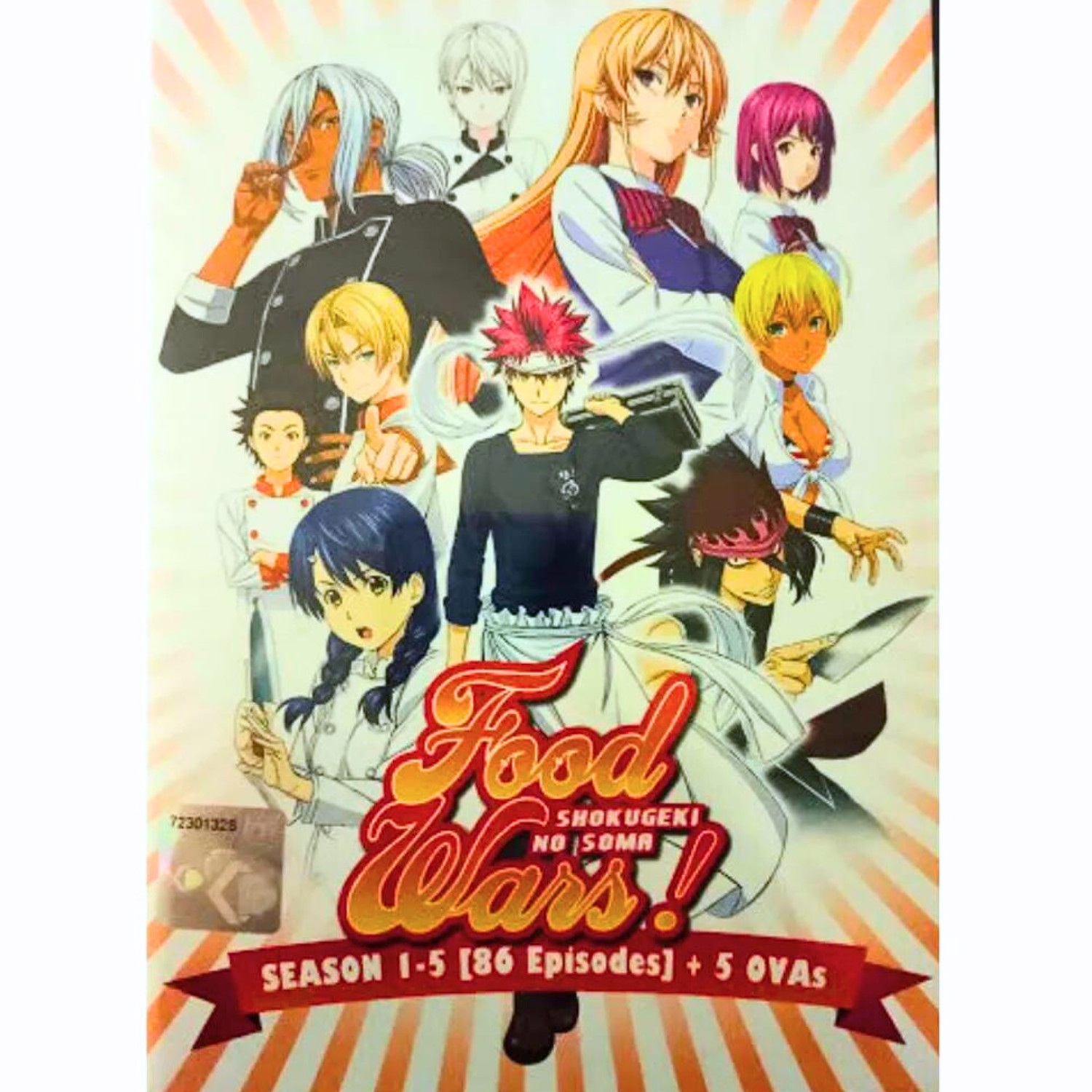 Food Wars Shokugeki No Soma Anime DVD English Dubbed Complete Season 1-5 + 5 OVA