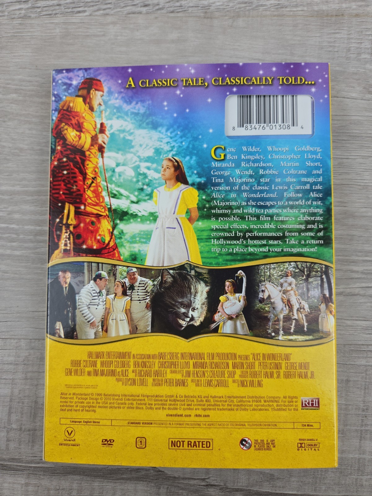 Alice in Wonderland Ben Kingsley Whoopi Goldberg Gene Wilder Martin Short- NEW