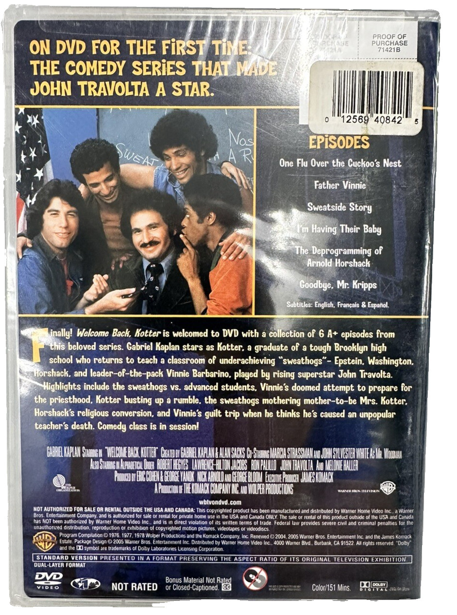 Welcome Back Kotter: the Complete Third Season (DVD) Released 2006 New 151 MIN