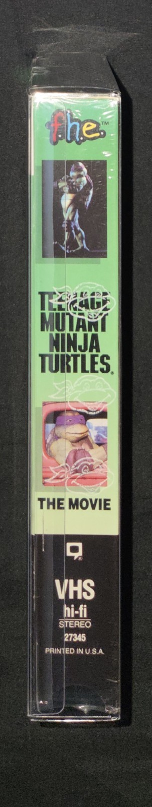 1990 TMNT The Movie VHS Sealed FHE 1st Print Pizza Hut Sticker Turtle Watermark