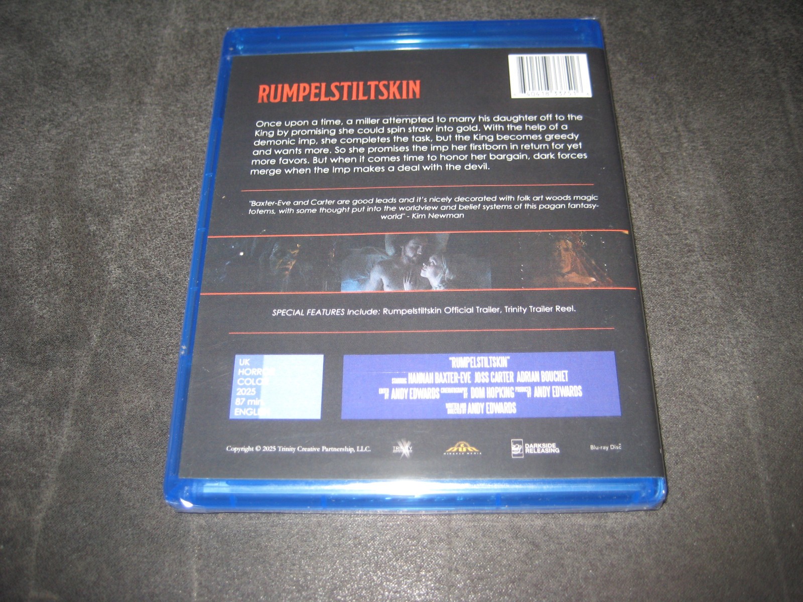 RUMPELSTILTSKIN (BLU-RAY 2025) BRAND NEW – NOT RATED – WIDESCREEN – HORROR