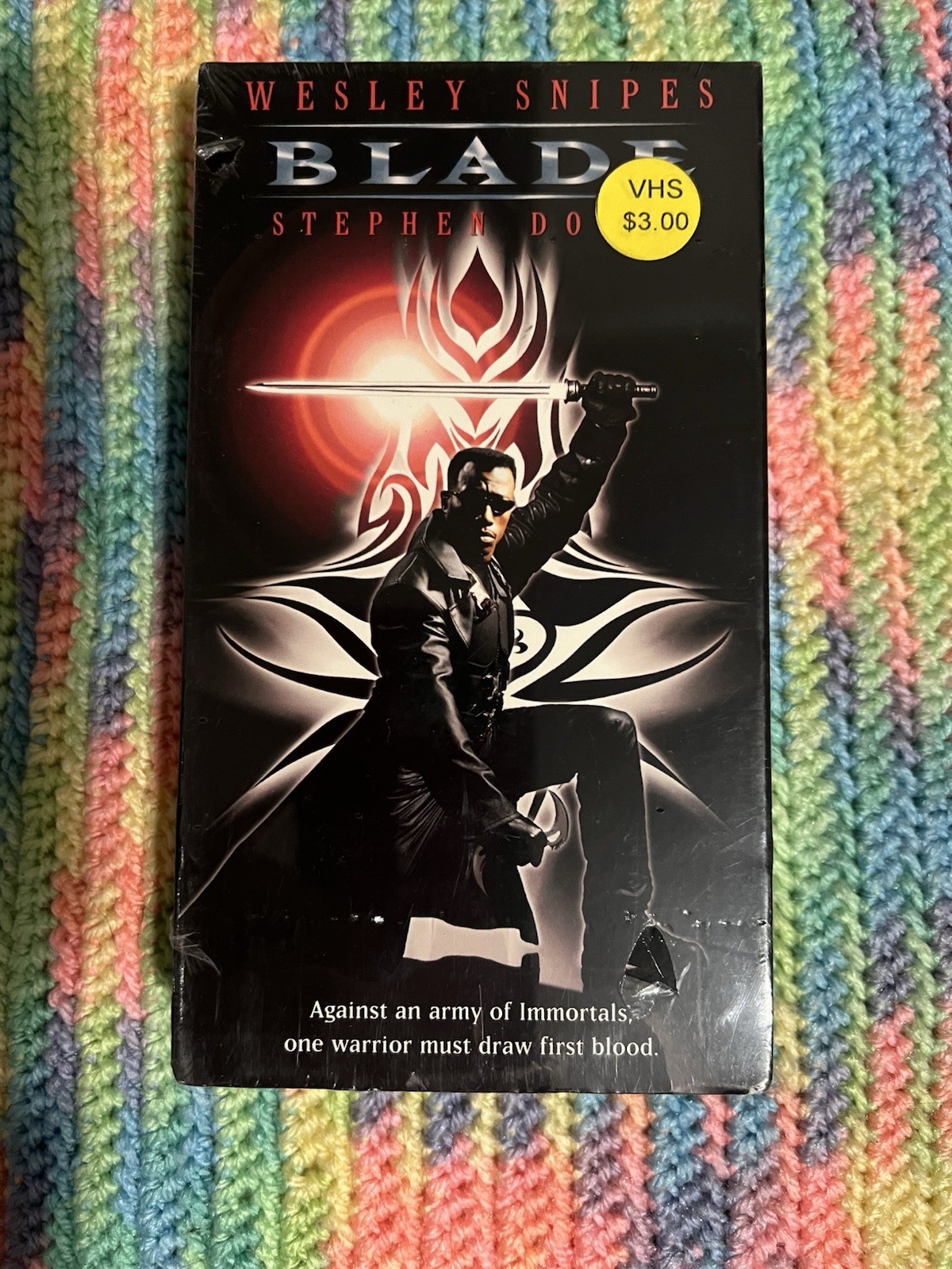 Blade 1998 Factory Sealed VHS HORROR Black cinema