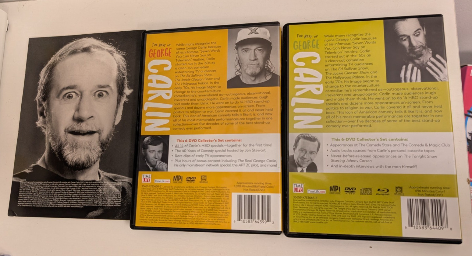 The Best of George Carlin DVD Box Set 12 Discs Vol 1 & 2 2019 Time Life