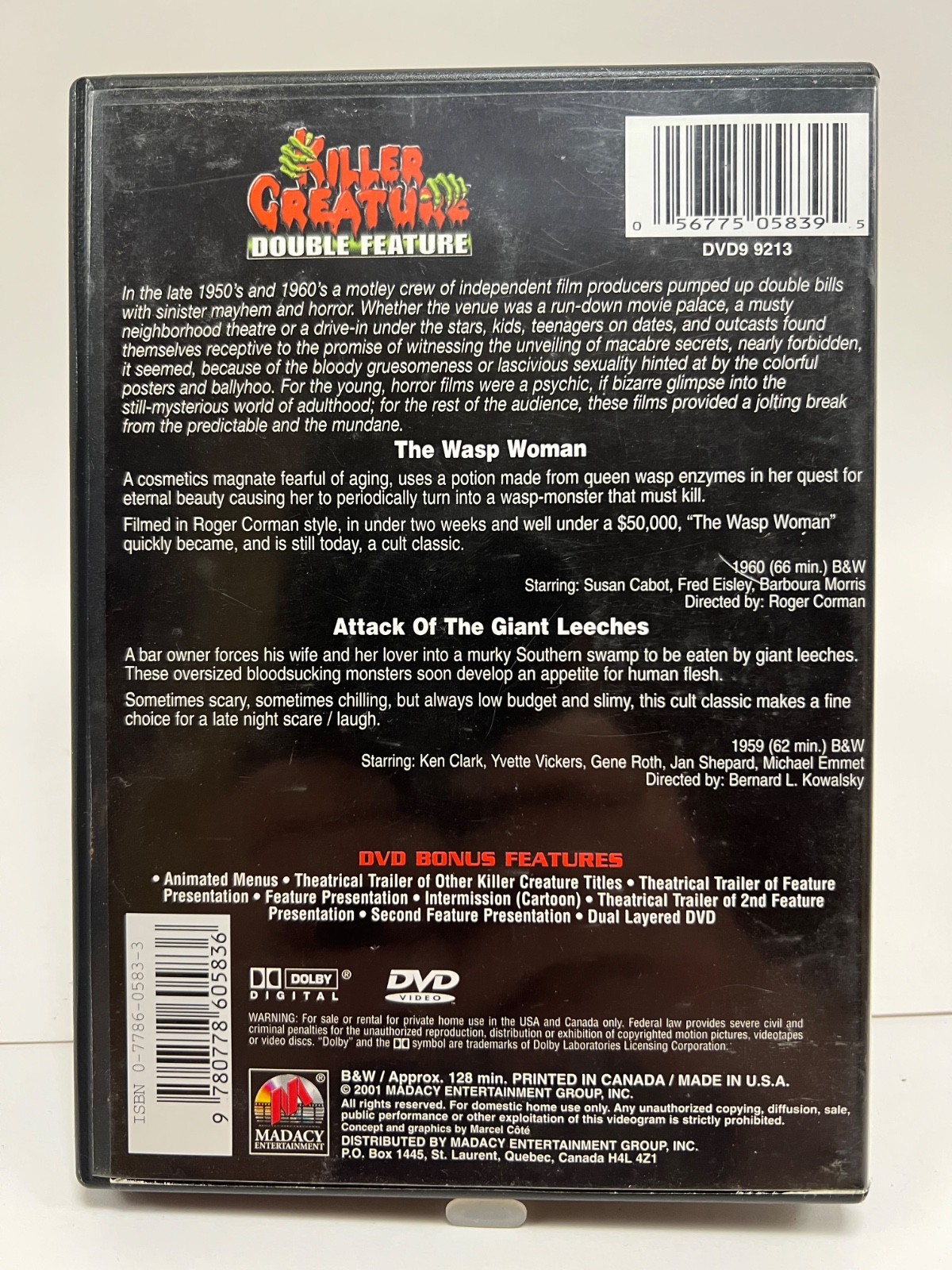 DVD Lot 1950’s-1970’s Horror 18 Movies Total Cult Retro B-Movies SOME SEALED!