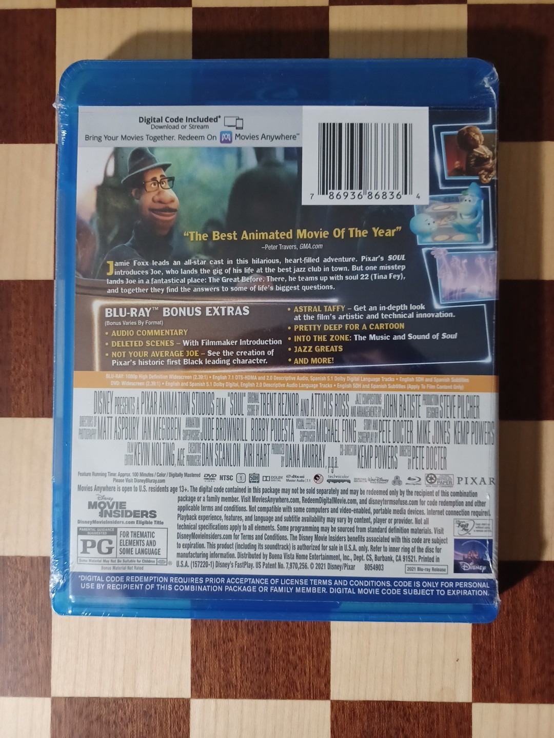 Disney Pixar Soul Blu-ray + DVD + Digital Code. NEW and Unopened.
