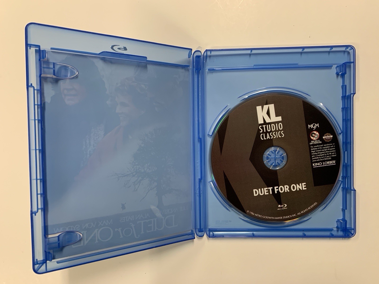Duet For One Blu-ray 2023 Metro-Goldwyn-Mayer Kino Lorber Release