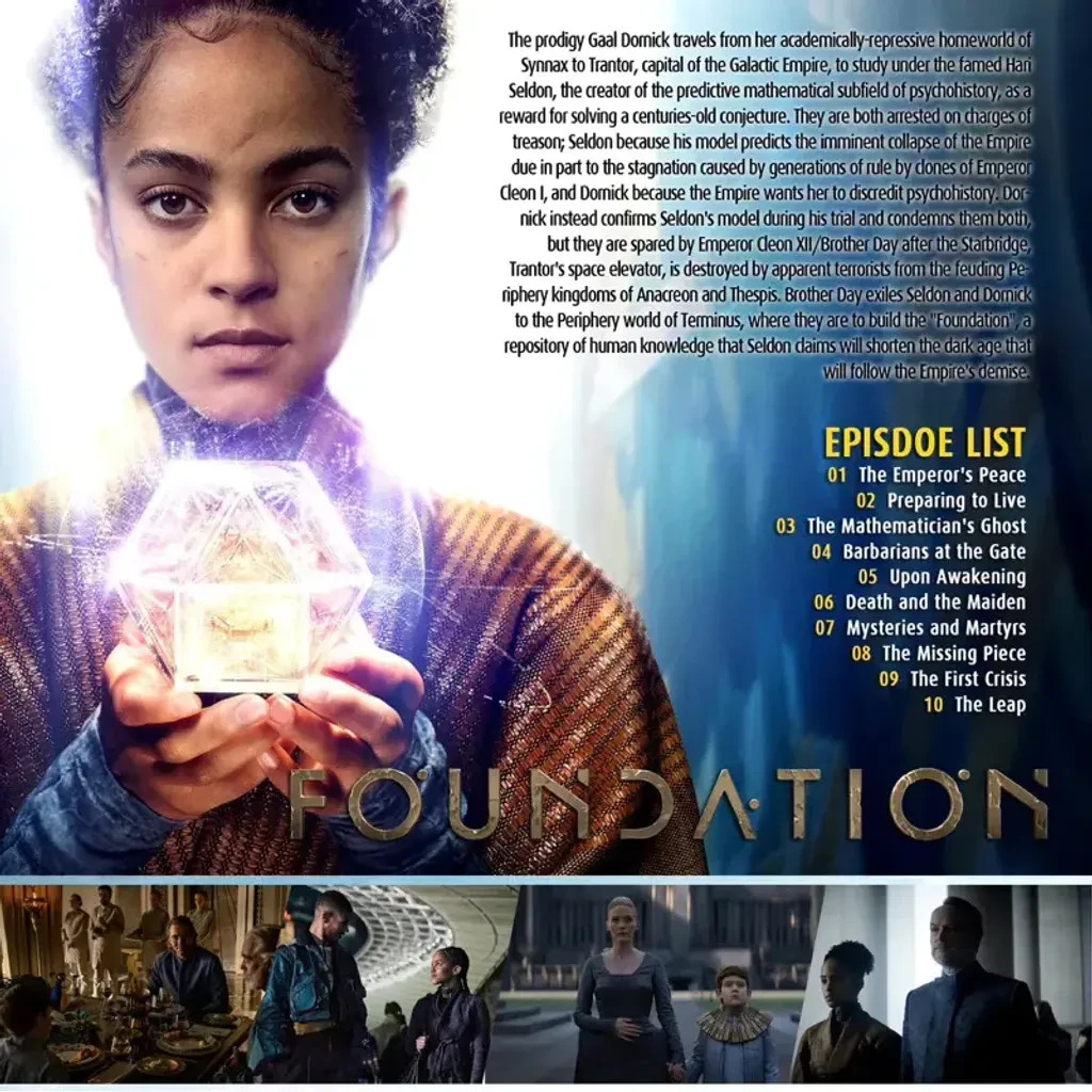 Foundation Season 1 Custom DVD Set English Audio EN/CH/Malay Subtitles
