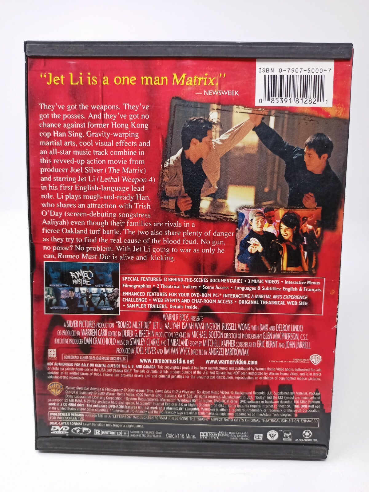 Romeo Must Die – (DVD) – Andrzej Bartkowiak(DIR) – (2000) – Aaliyah – Jet Li