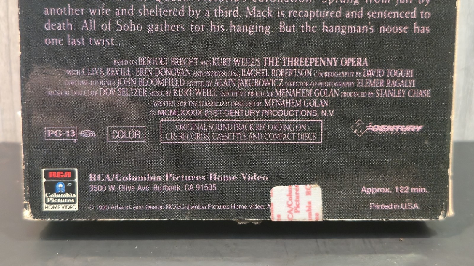 Mack The Knife ~ 1990 ~ VHS 📼