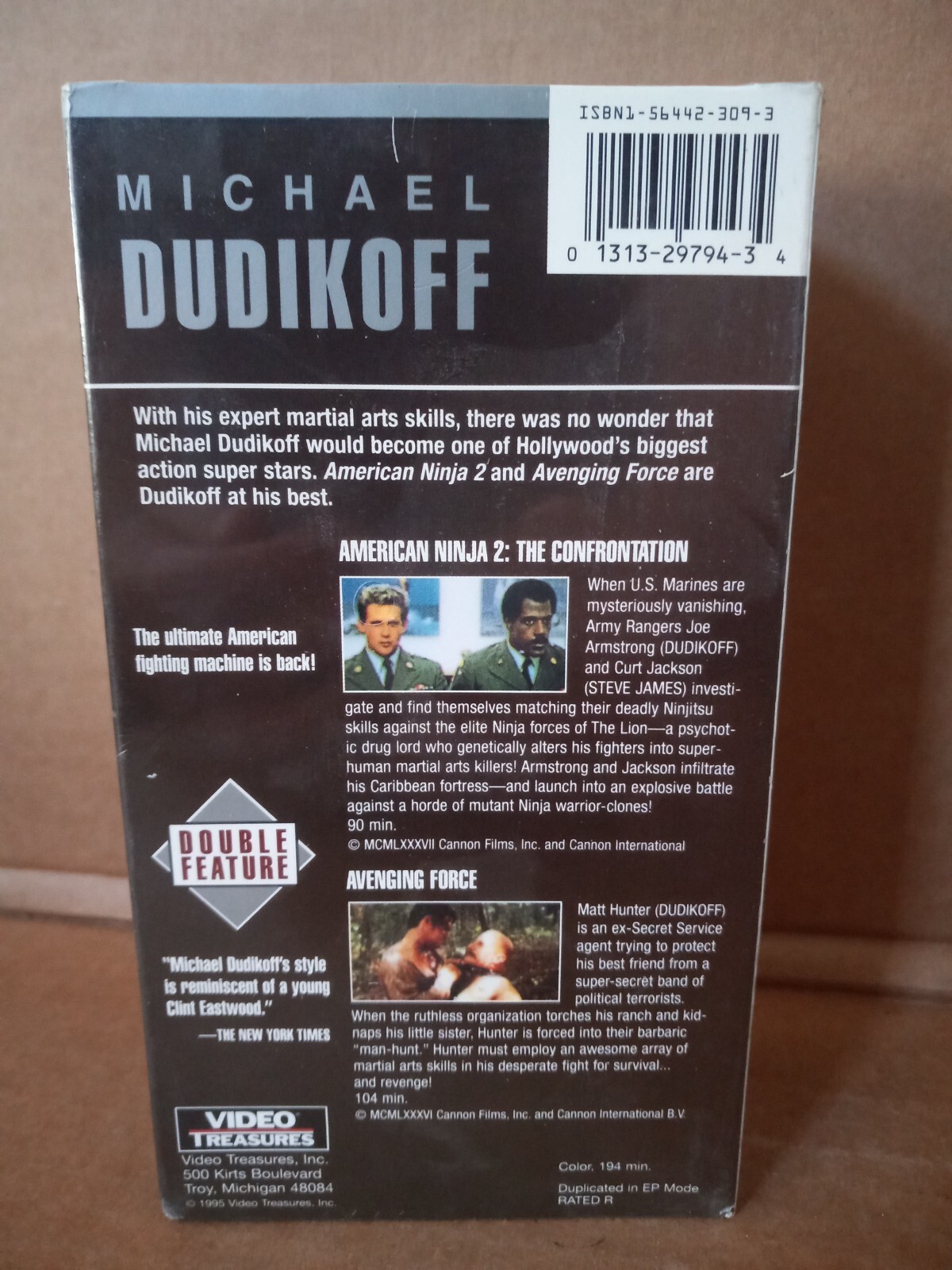AMERICAN NINJA 2 / AVENGING FORCE 2 VHS Tape Set Michael Dudikoff NEW