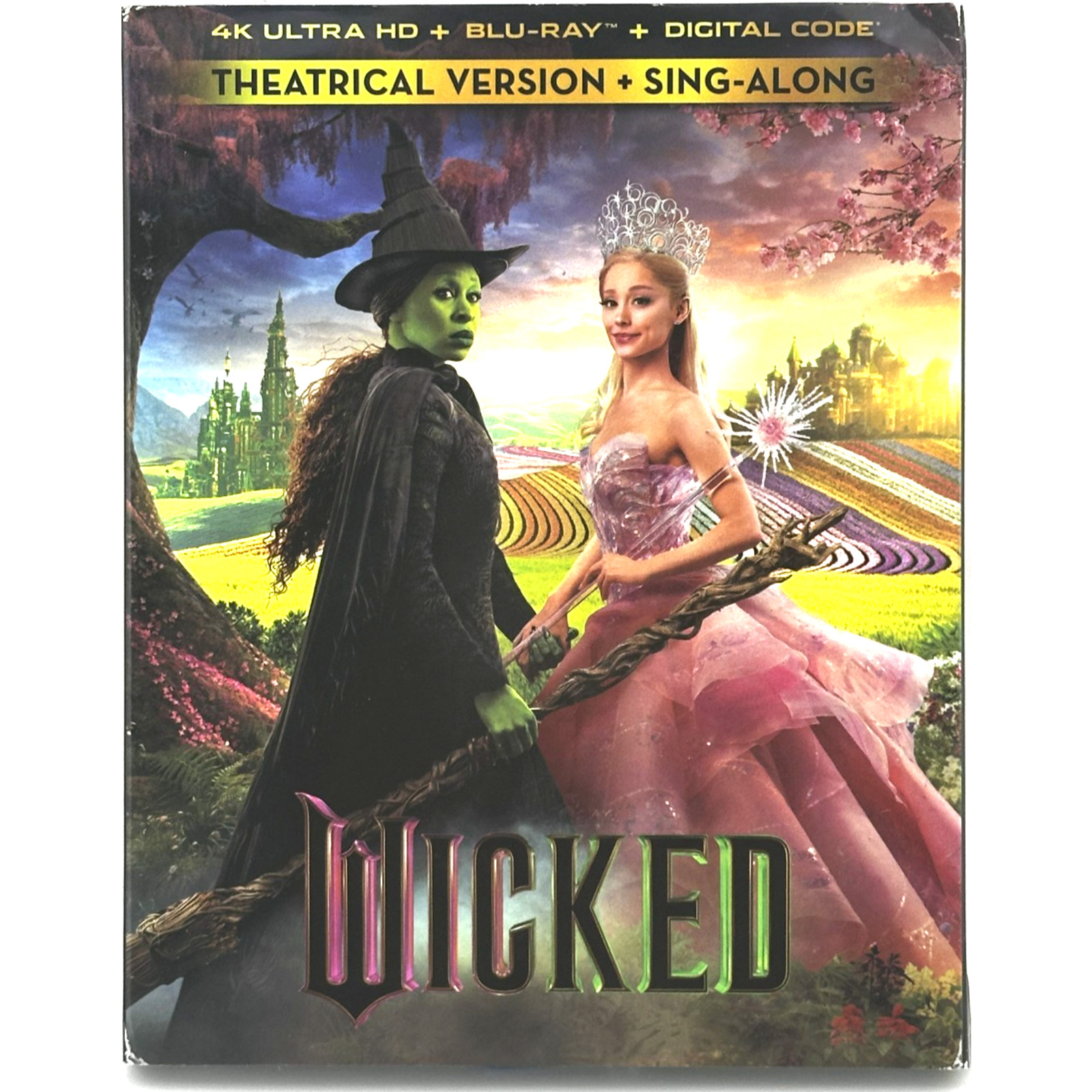 WICKED (2024) Theatrical Edition / Sing-Along 4K UHD / BLU-RAY – NEW IN WRAPPER