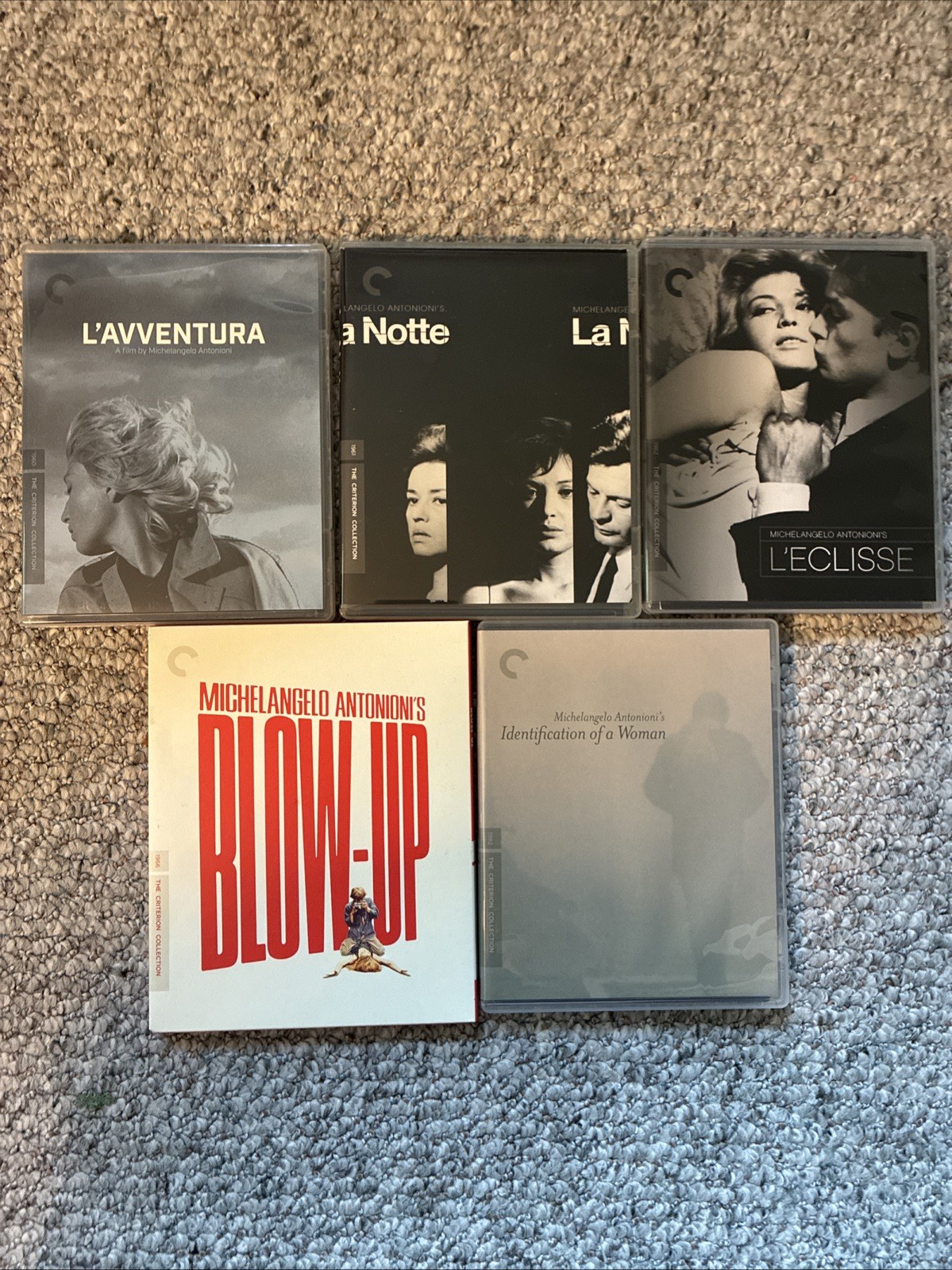 Five Films By Michelangelo Antonioni – Criterion Collection Blu-rays LIKE NEW
