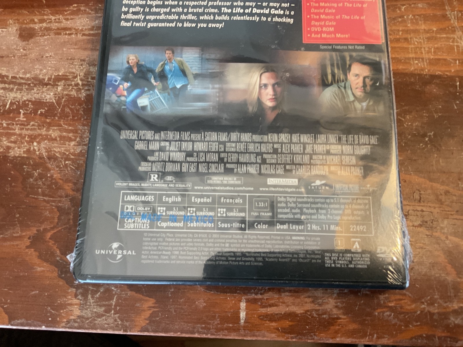 The Life of David Gale DVD New Sealed Kate Winslet Kevin Spacey – New Sealed