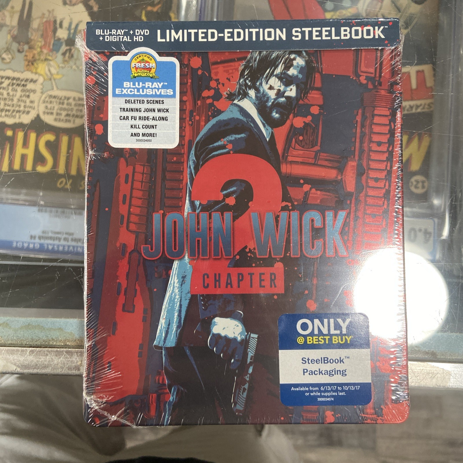 John Wick Chapter 2 (Blu-ray) Steel Book Limited Edition SEALED