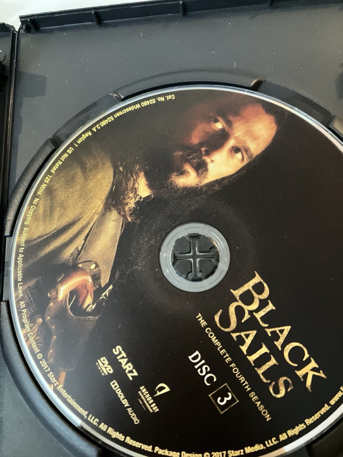 Black Sails The Complete Fourth Season DVD 3-Disc Set Starz Season 4
