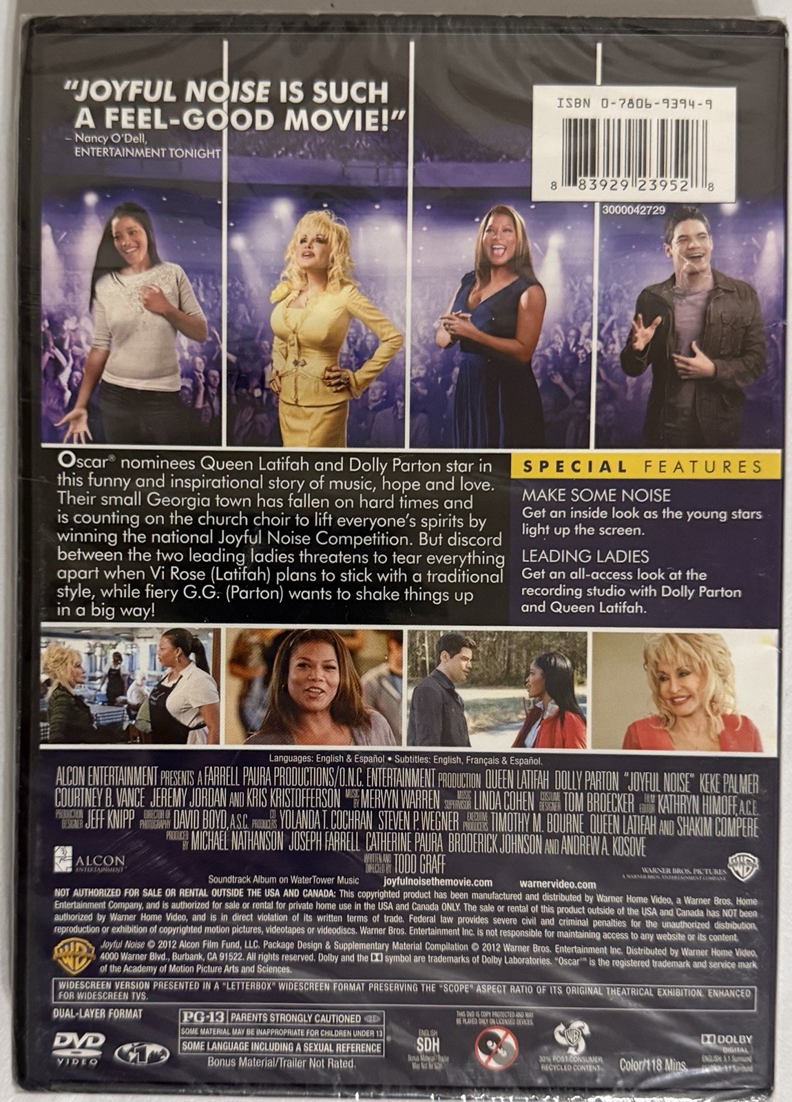 Joyful Noise Drama Musical Comedy DVD Film | Dolly Parton Queen Latifah