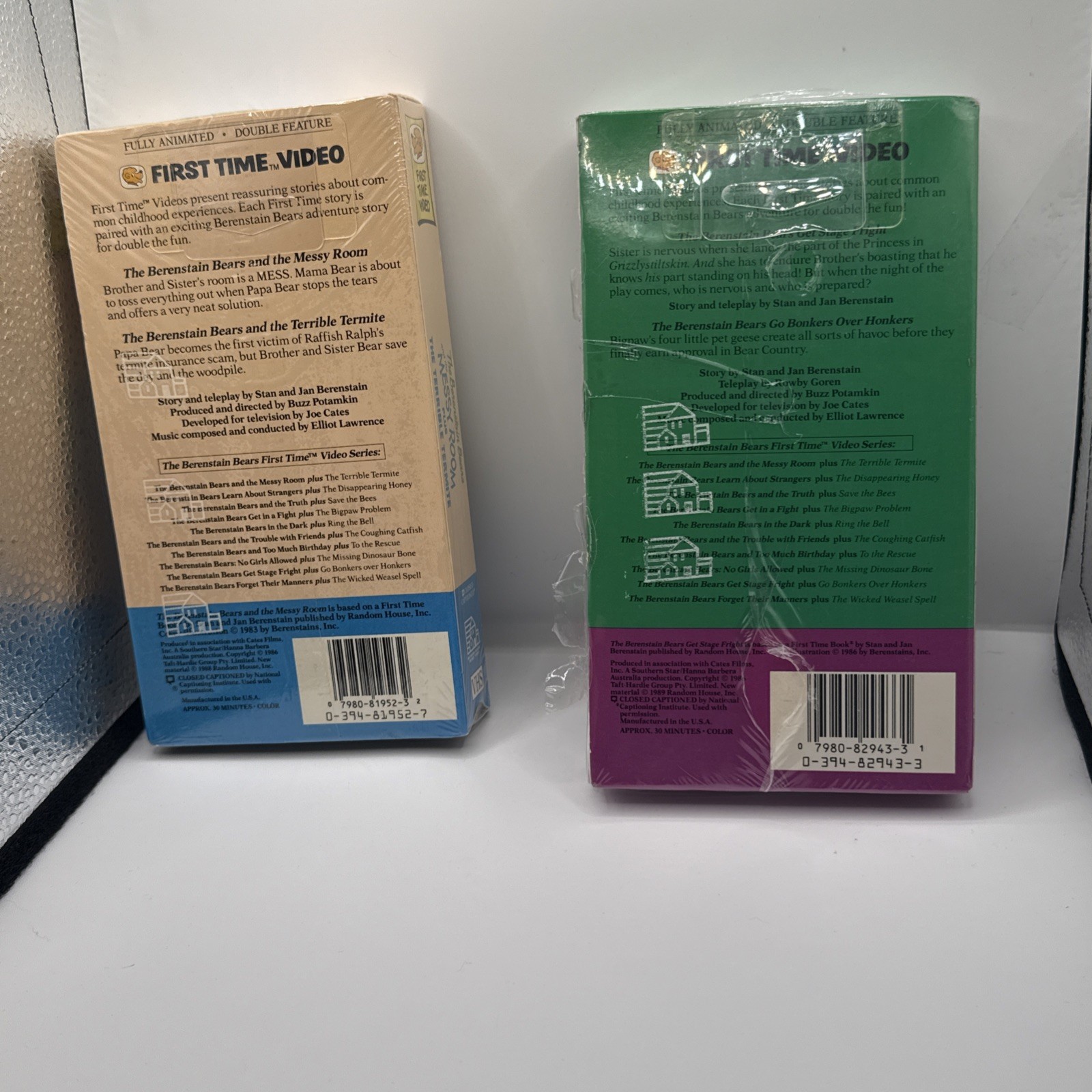 berenstain bears vhs lot Of 2 New