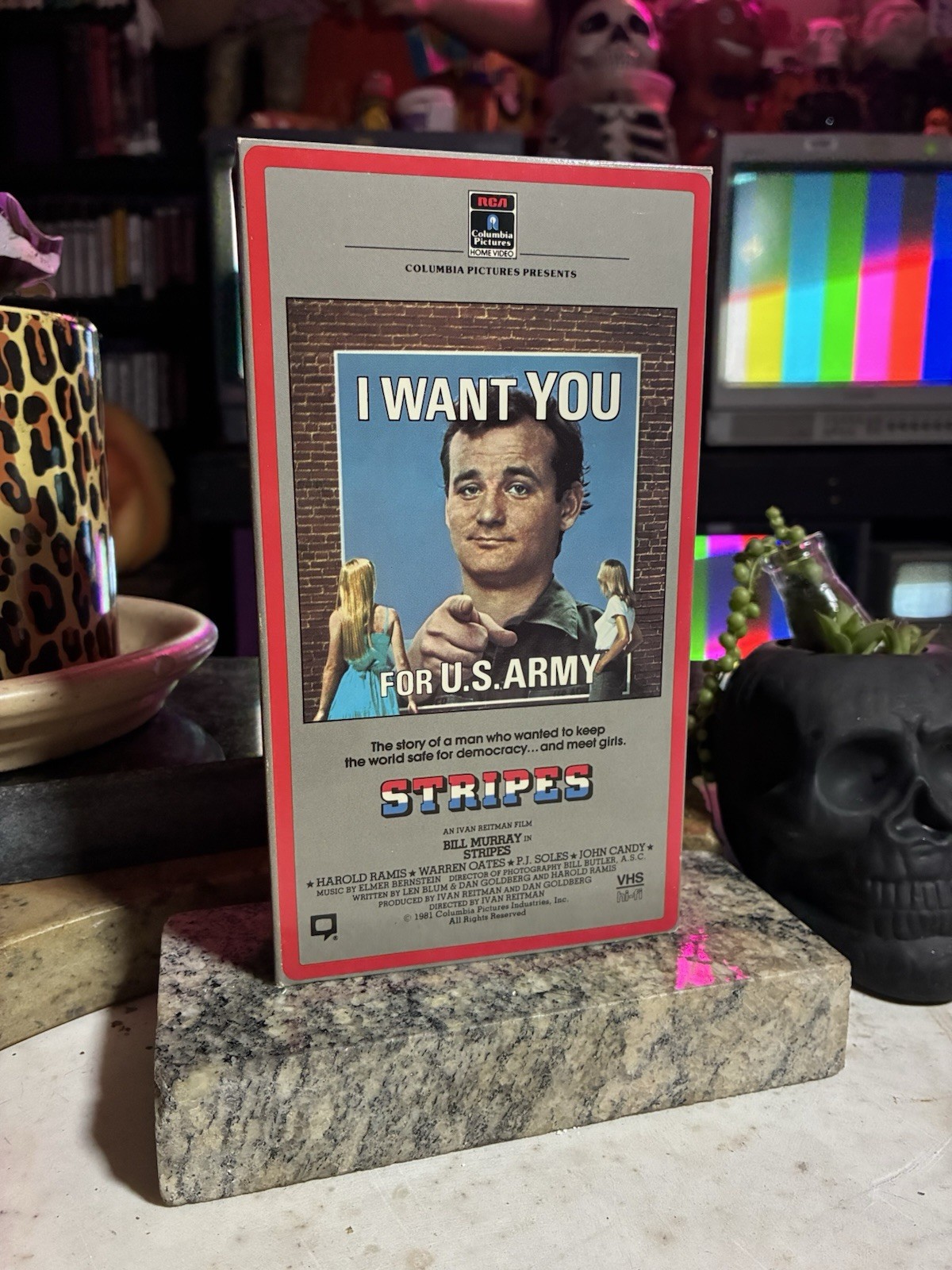 “STRIPES (1981)” RCA/Columbia Pictures VHS Tape (1985) starring Bill Murray