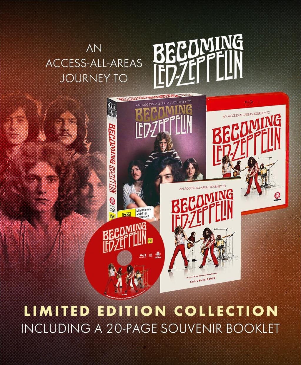 Becoming Led Zeppelin Blu-ray [Region Free] Booklet / Australia Import