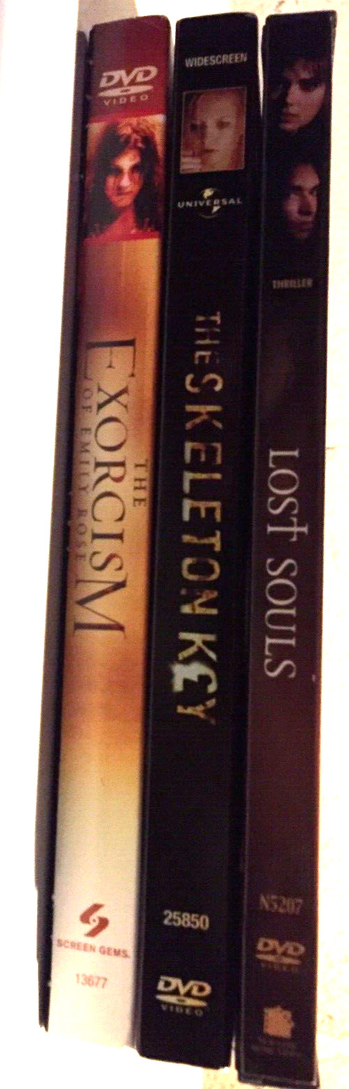 HORROR MOVIES~3 DVD’s~LOST SOULS/THE SKELETON KEY/THE EXORCISM OF EMILY ROSE~VG