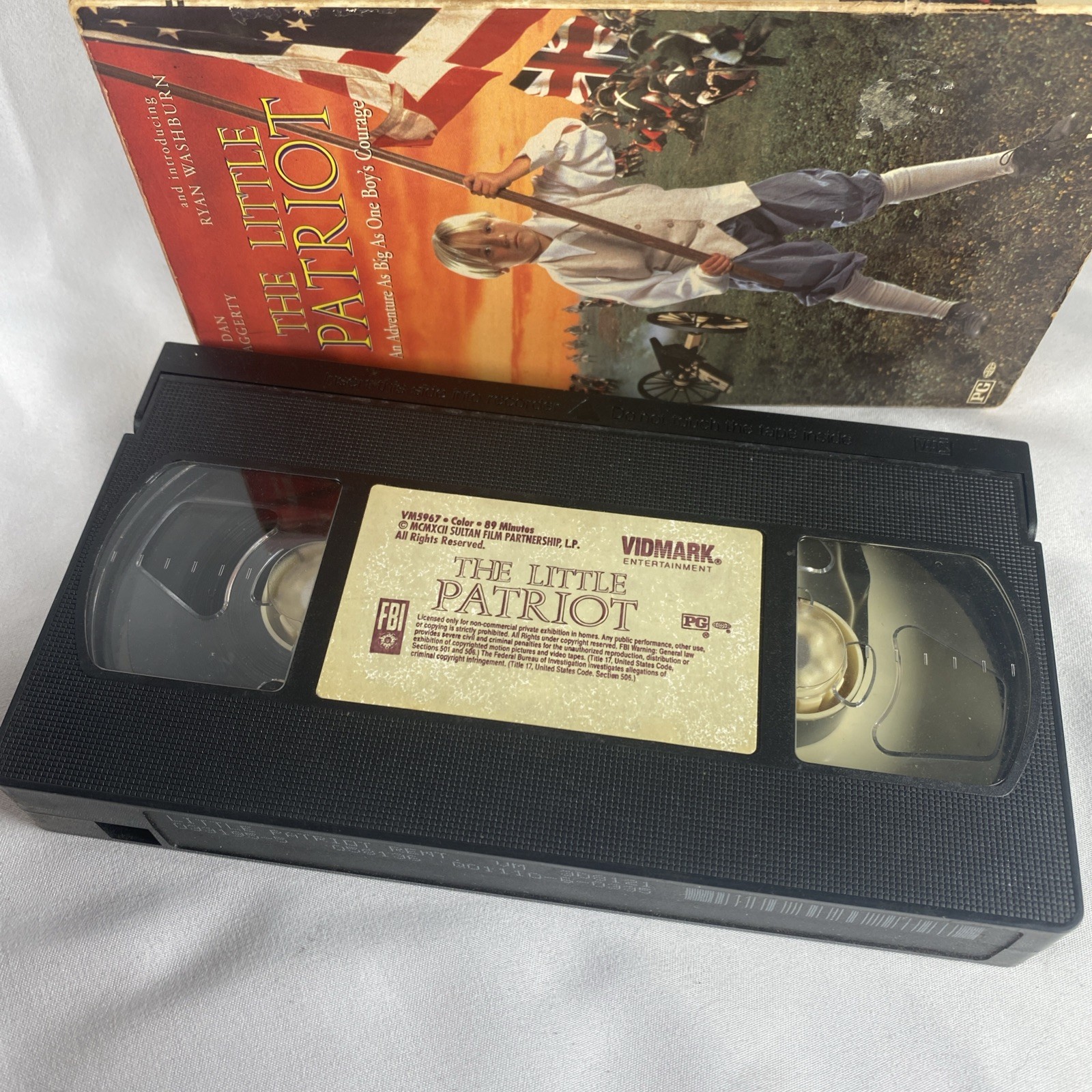 The Little Patriot VHS tape CHILDREN’S HTF VIDMARK Dan Haggerty RYAN WASHBURN
