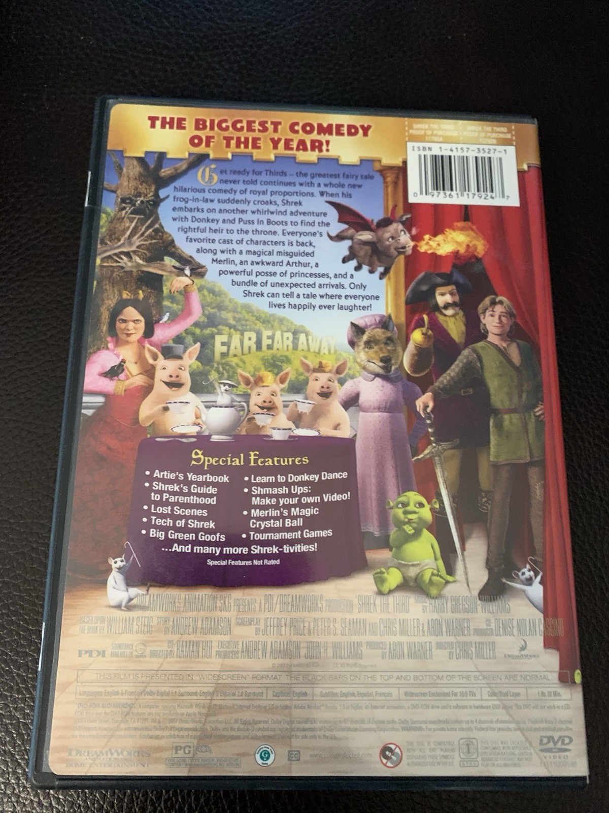 Shrek the Third DVD Movie Dreamworks Tested Works Widescreen Physical Media