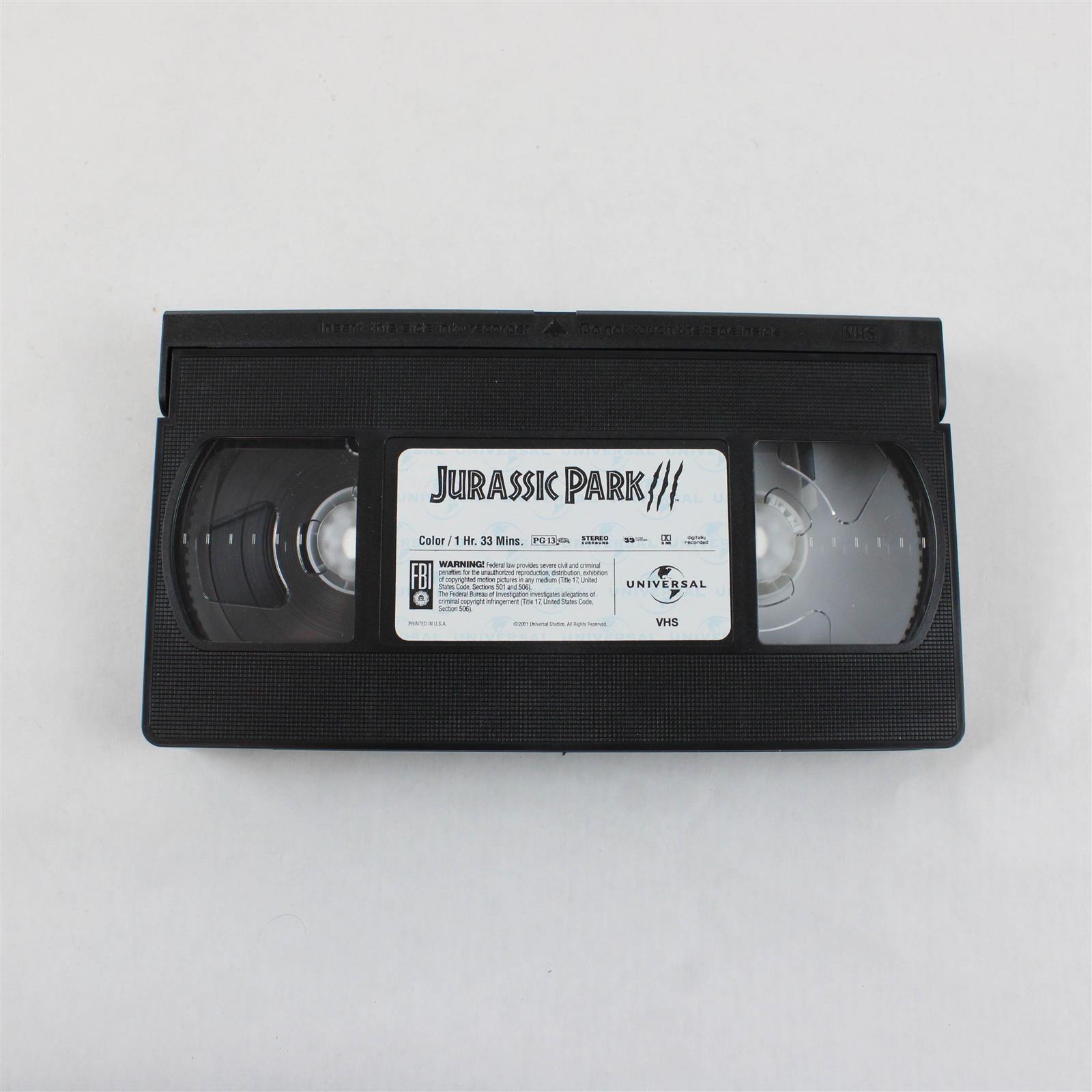 Jurassic Park 3 Directed By Joe Johnston (VHS, 2001, Universal Studios, Action)
