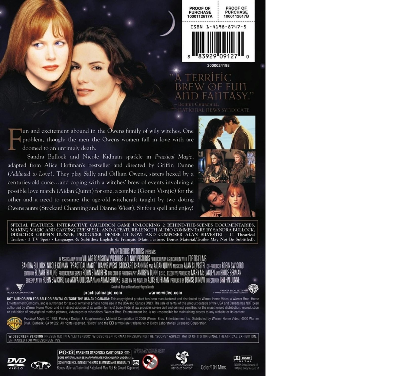 PRACTICAL MAGIC DVD