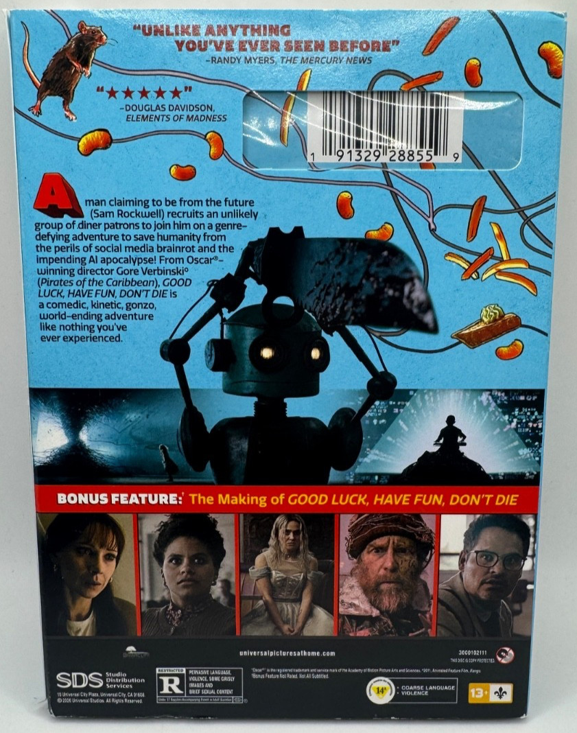 Good Luck Have Fun Don’t Die – DVD – EXCELLENT Condition Region 1 NTSC English