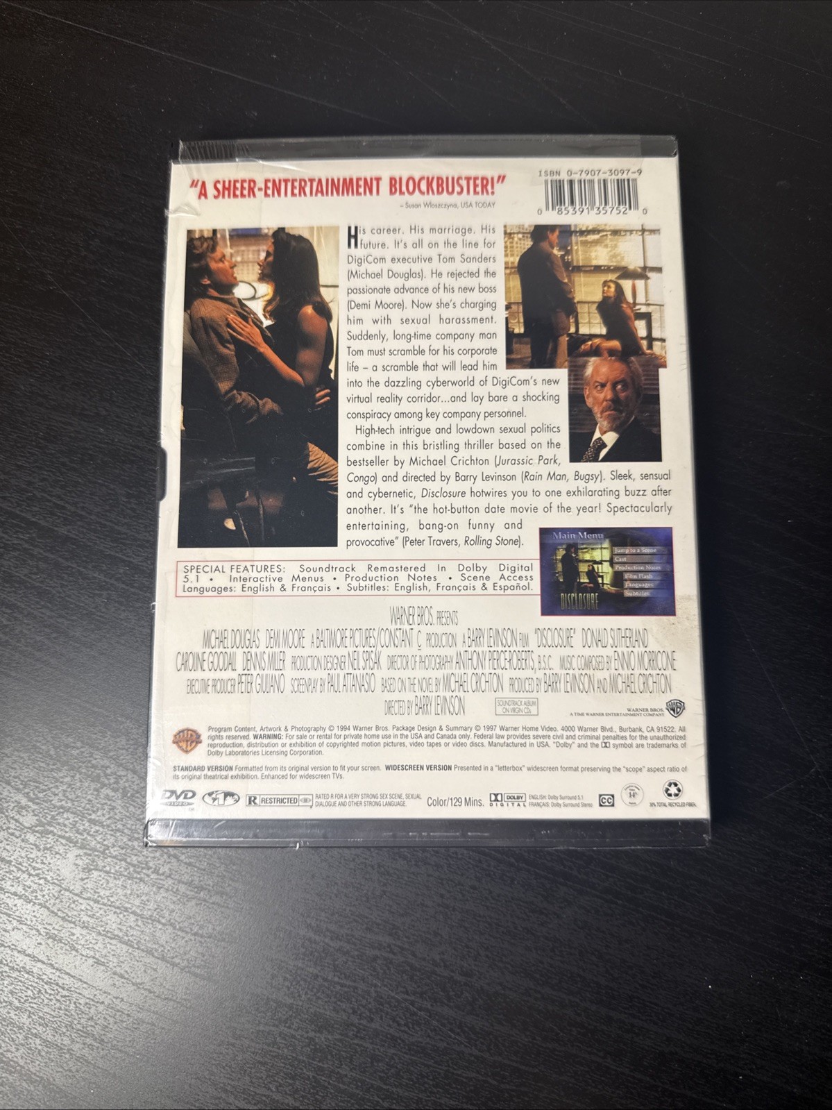 Disclosure (DVD, 1997, Standard and letterbox)